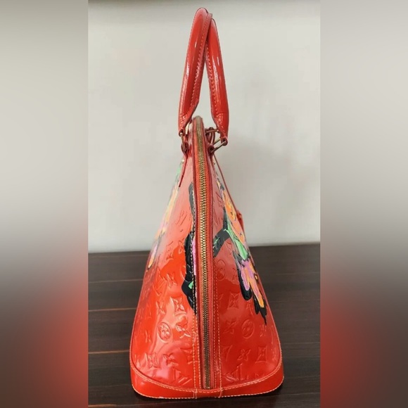 RARE & COLLECTIBLE: Louis Vuitton Limited Edition Stephen Sprouse Roses Alma GM - Picture 2 of 15